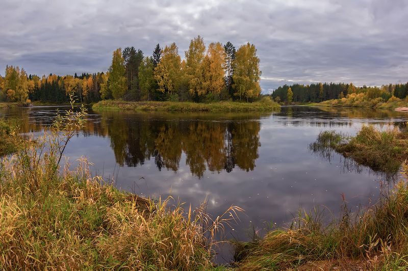 хмурая грустная  осень...) фото превью