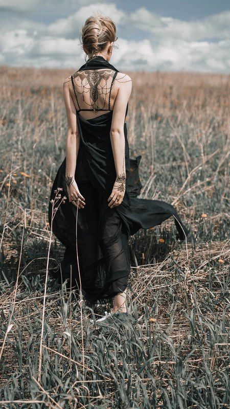 девушка, мехенди, готика Анастасия фото превью