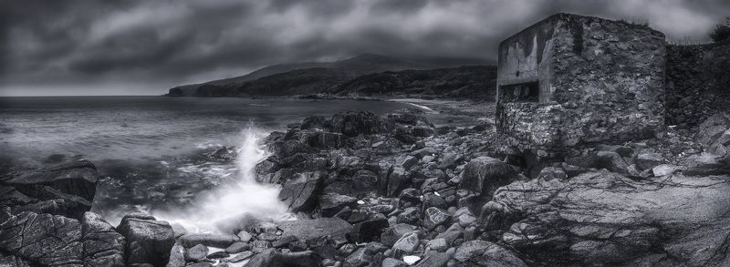 панорама, дот, море, осень Отголоски войны... фото превью