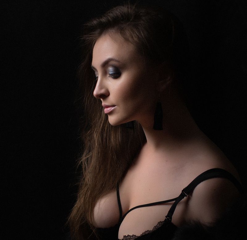 девушка студия мода портрет нежность фото превью