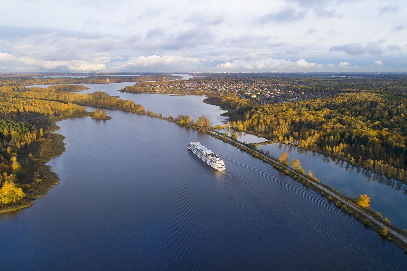 Russia, Moscow oblast, корабль, осень, #дрон, Борис Резванцев