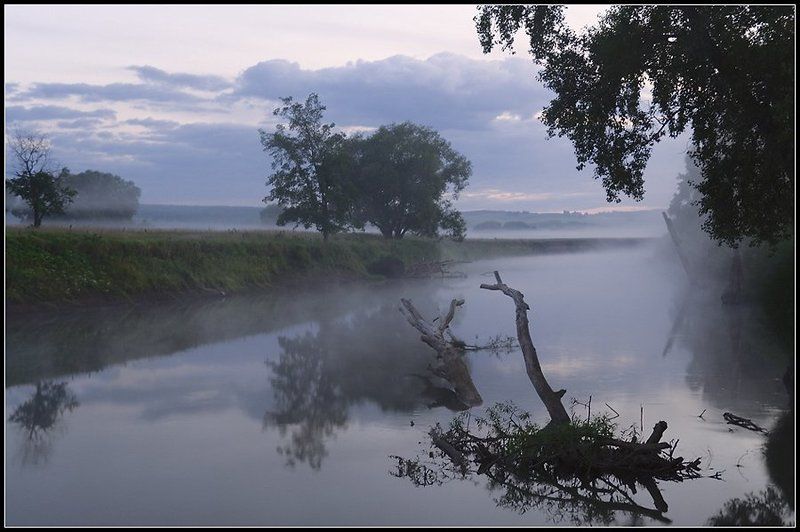 река, дёма, башкирия, туман Ещё петух не кукарекал фото превью