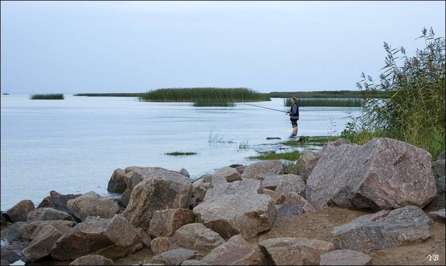 финский, залив, рыбак, ломоносов, вечер, Братаев Юра