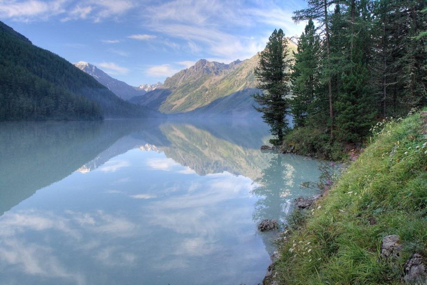 алтай, озеро, кучерлинское, утро, 7:00, Олег Шубаров
