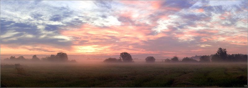 старая ладога, рассвет, туман розово-туманный рассвет фото превью