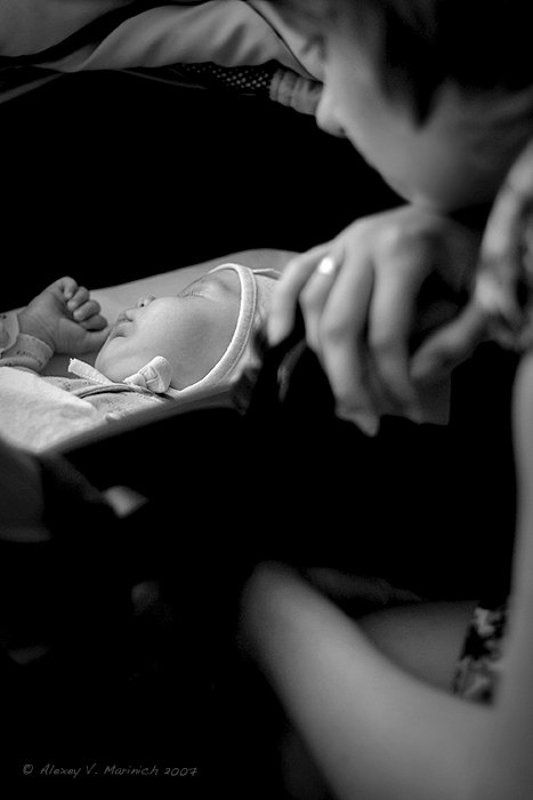 ребенок, прогулка, мама, настроение, чуства, маринич, алексей жанр, ч/б, чб, киев Тишина фото превью