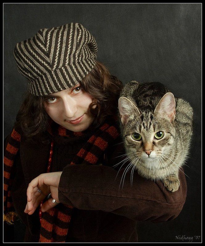 кошка и ее хозяйка... фото превью