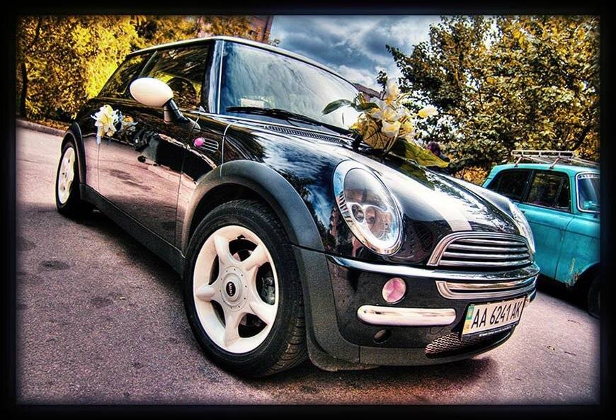 свадьба, авто, minicooper, hdr, Sound Wave