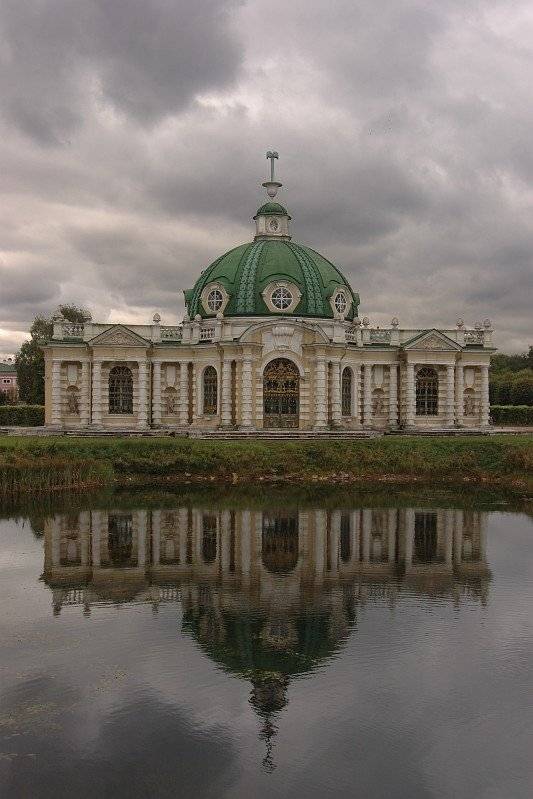 осень, хмуро, озеро, дворец, учадьба кусково, небо,, Kaiser Sozo