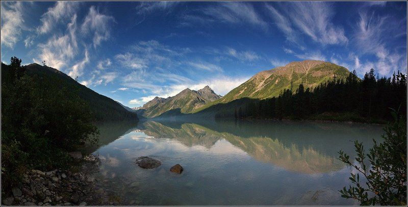 Утро на Кучерлинском озере фото превью