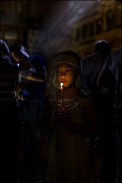 девочка, свеча, церковь, Евгений Гаганов