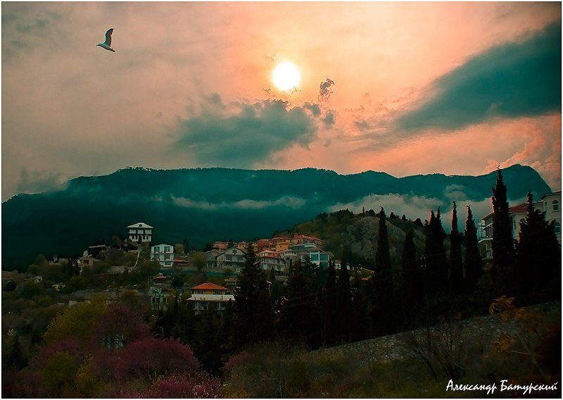 Гурзуфский закат фото превью