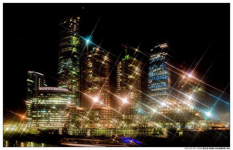 москва, сити, федерация, небоскреб, ночь Москва-Сити фото превью