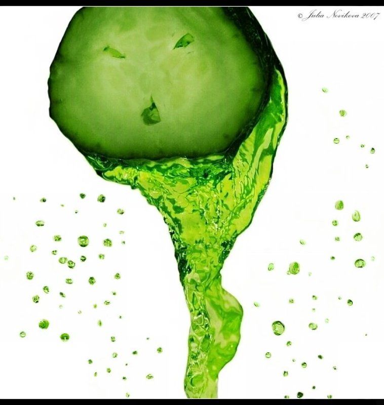 огурец, макро, зеленый Огуречный сок. фото превью