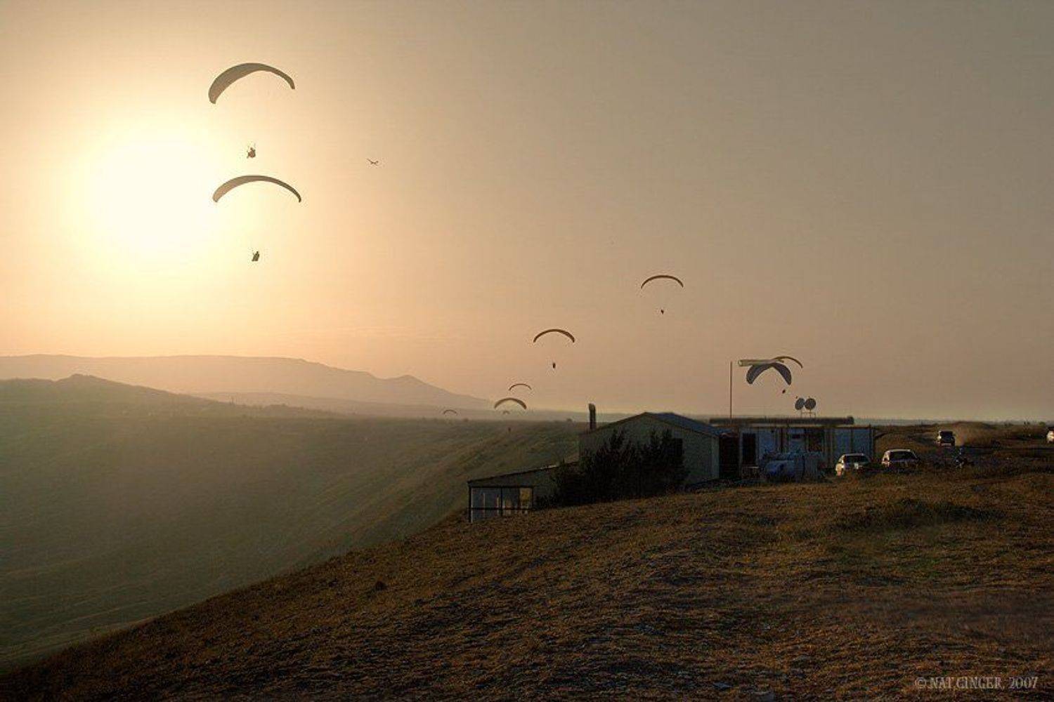 коктебель, пейжаз, закат, летающие люди, Ginger