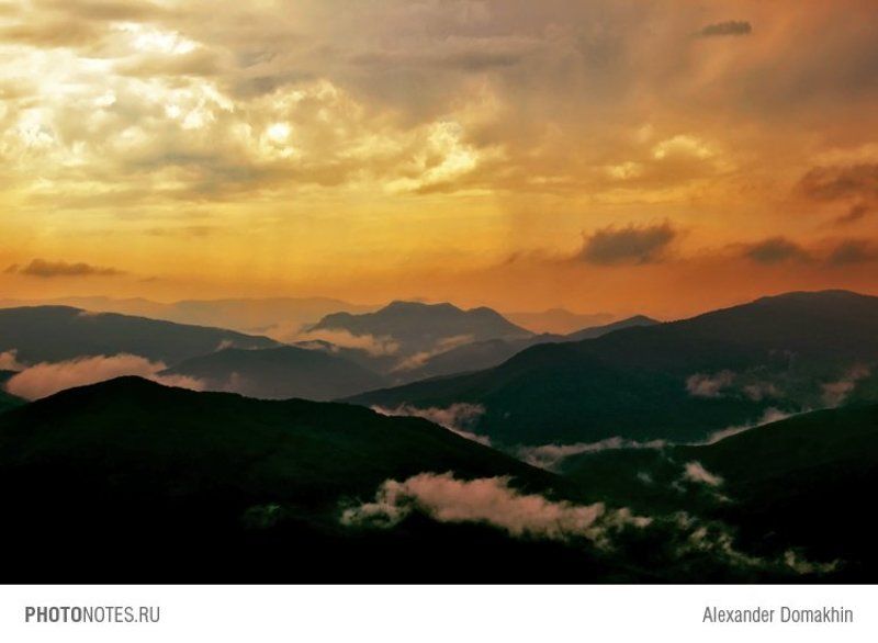 путешествия, кубань, россия, кавказ, пейзаж, небо, горы, облака Страна облаков фото превью