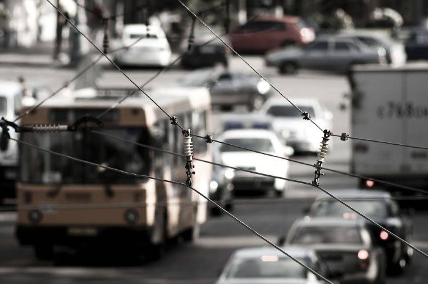 #, город, паутина, провода, Qi