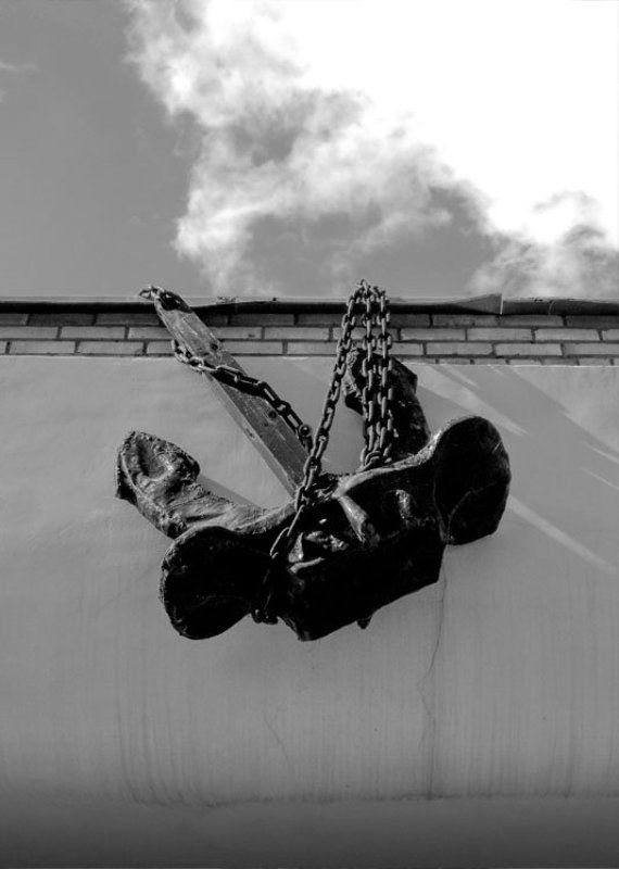 якорь, пристань, небо Гавань фото превью