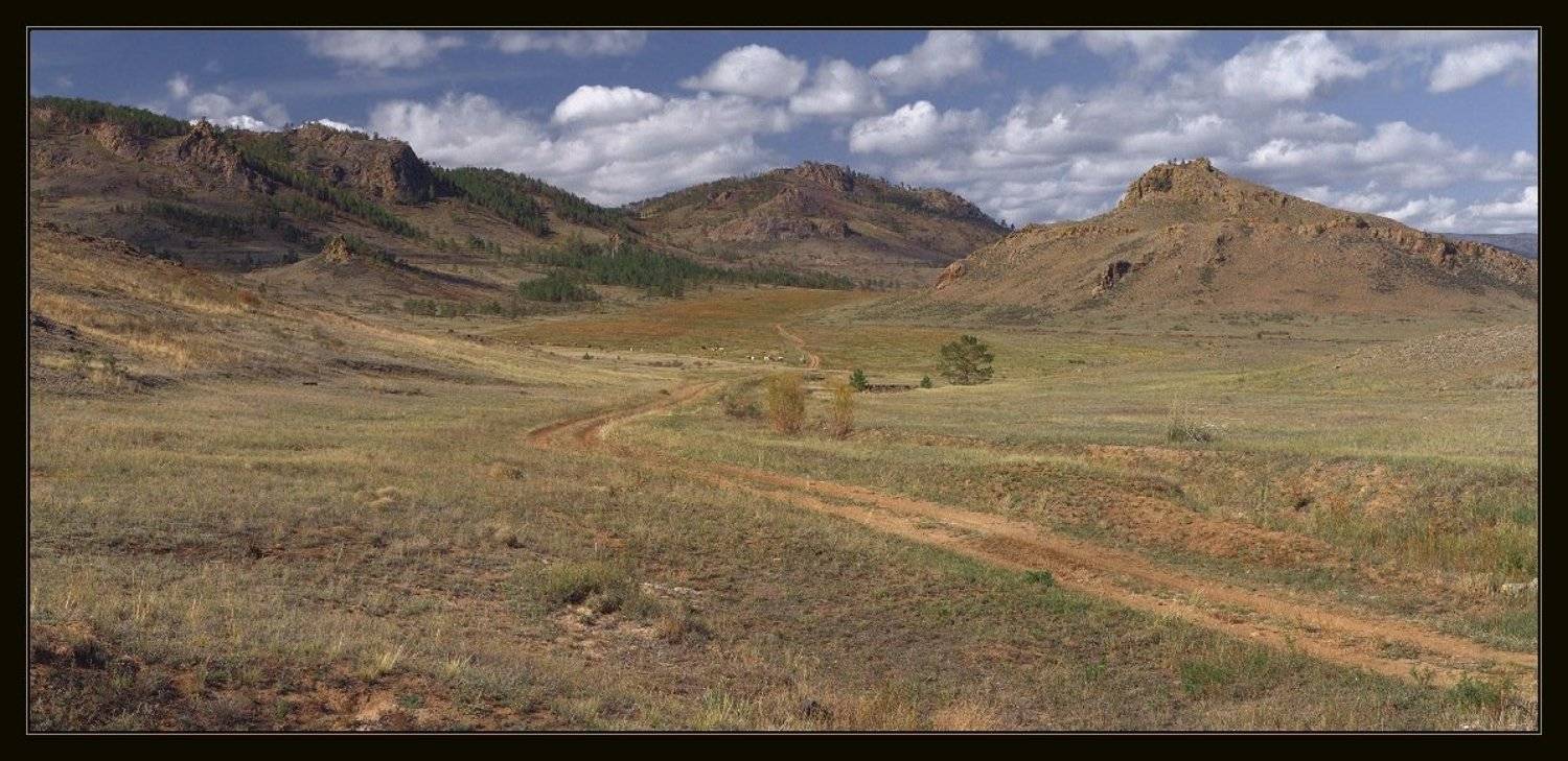 бурятия, степь, небо, горы, i_GO