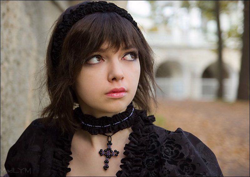 du, gothic, lolita, портрет, девушка, костюм, осень, лолита Lolita фото превью