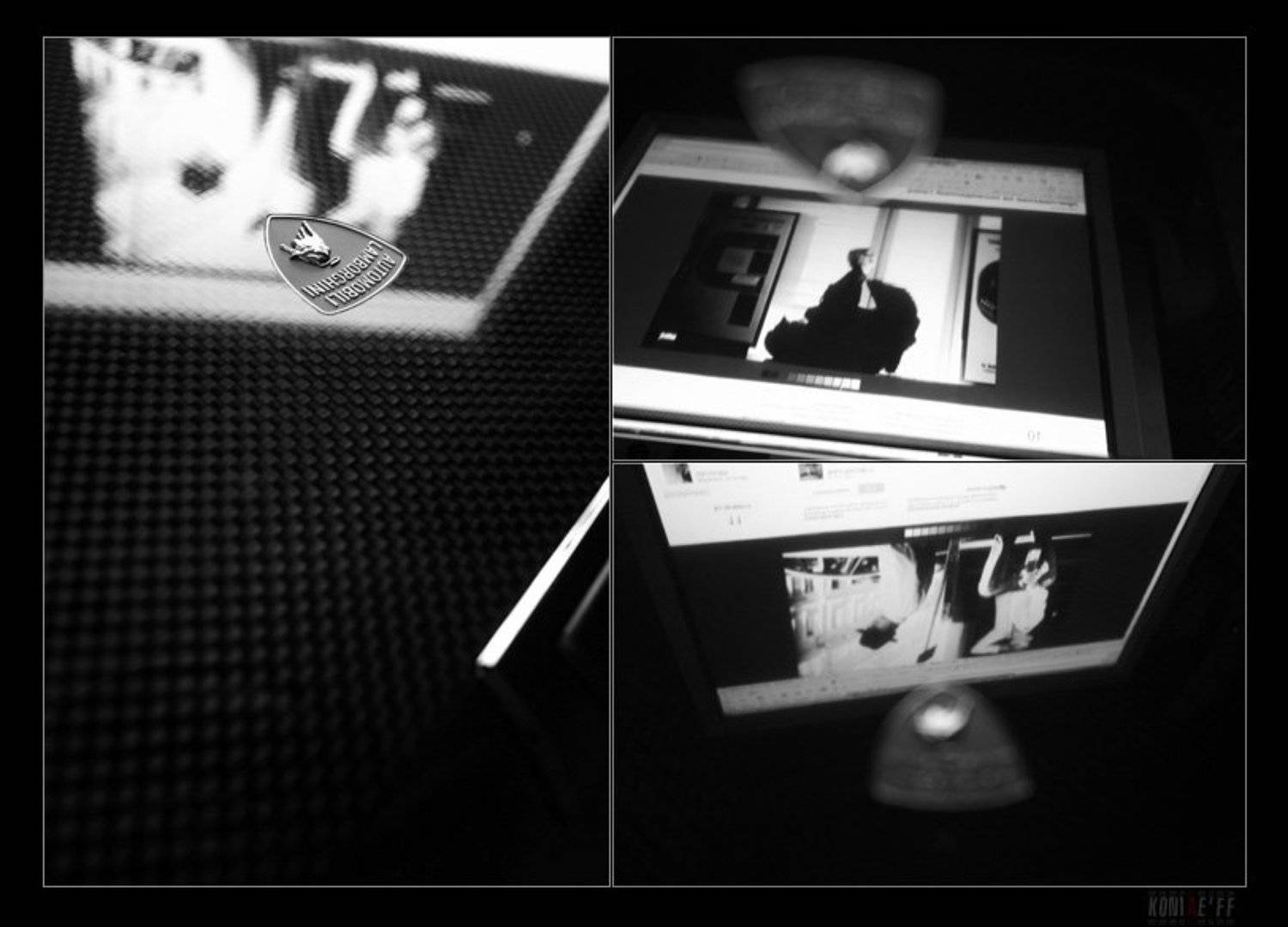 black, and, white, абстрактное, отражения, зеркало, зеркальность, поверхость, взгляда, koniae'ff