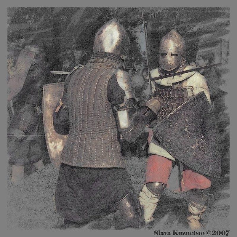 рыцари, турнир Открытка с турнира фото превью