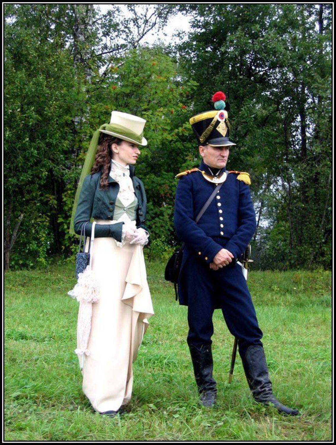 дама, офицер, бородино, Алёна