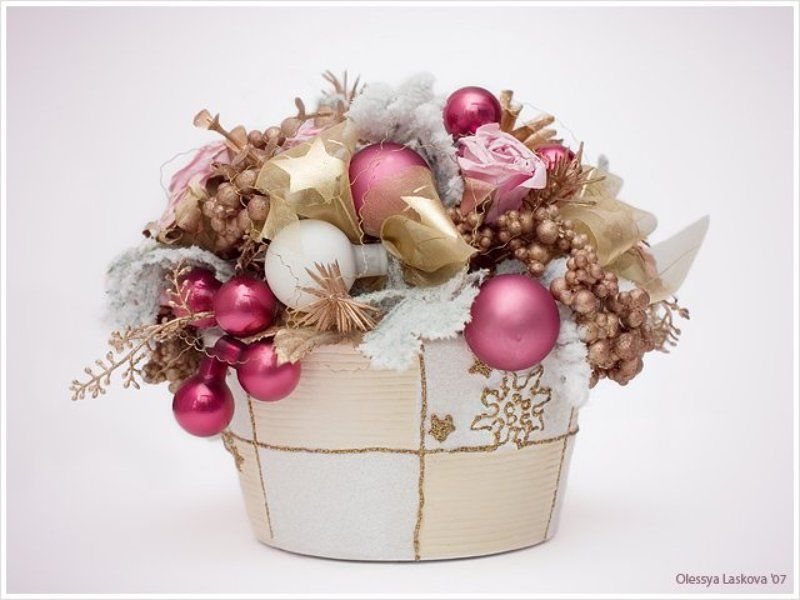 новый год, рождество, букет, украшения скоро-скоро фото превью