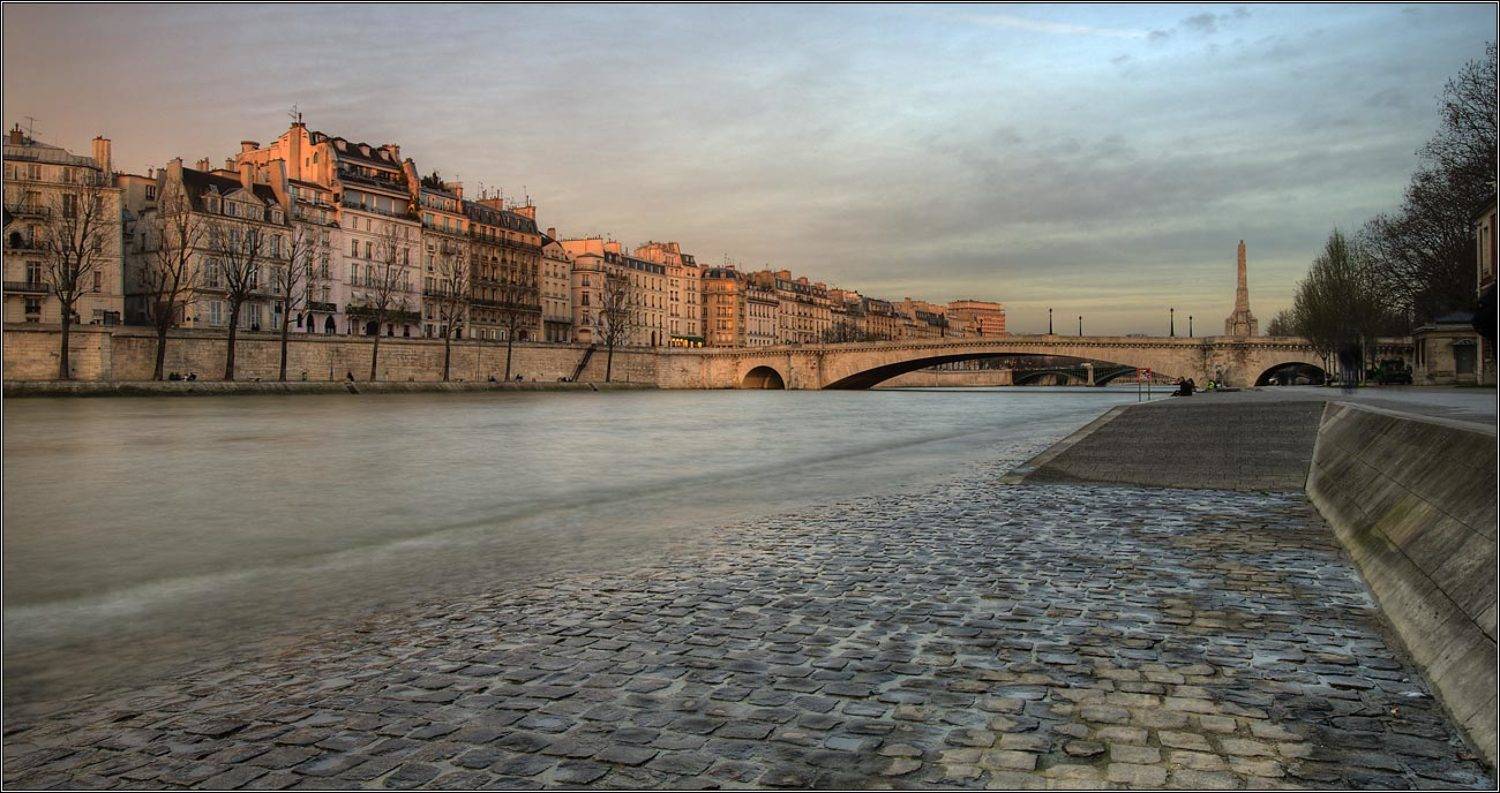 париж франция набережная закат, Алексей Войницкий