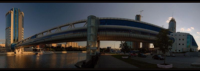 город, москва-сити, мост, багратион, панорама, вечер Багратион фото превью