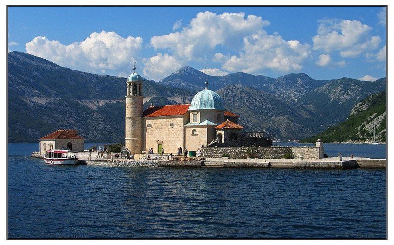 черногория, crna gora, горы, море, адриатика, боко-которский залив Gospa od Skrpijela фото превью