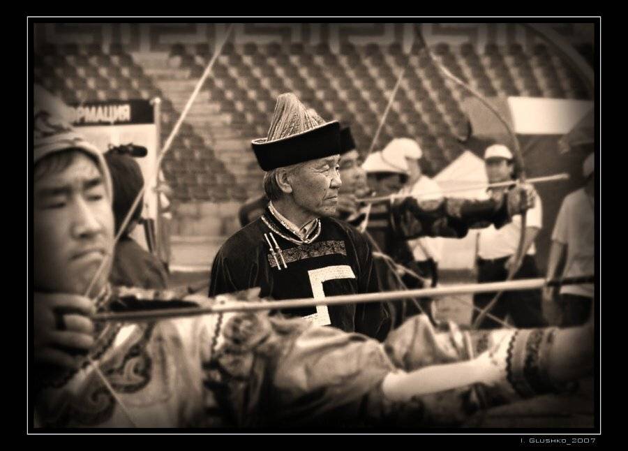 соревнования, лучники, лук, бурятия, Игорь Глушко