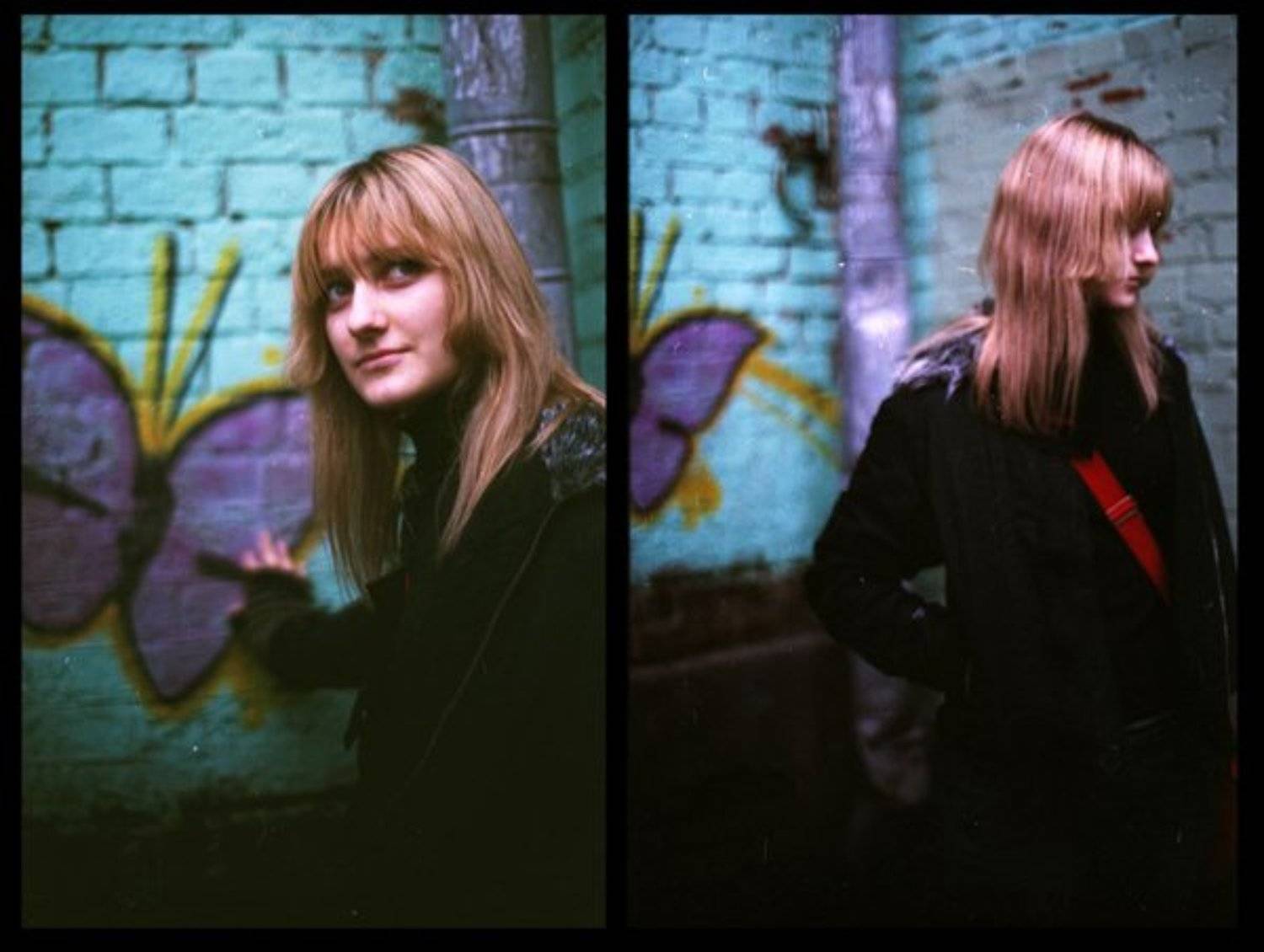 девушка стена граффити, Гильза