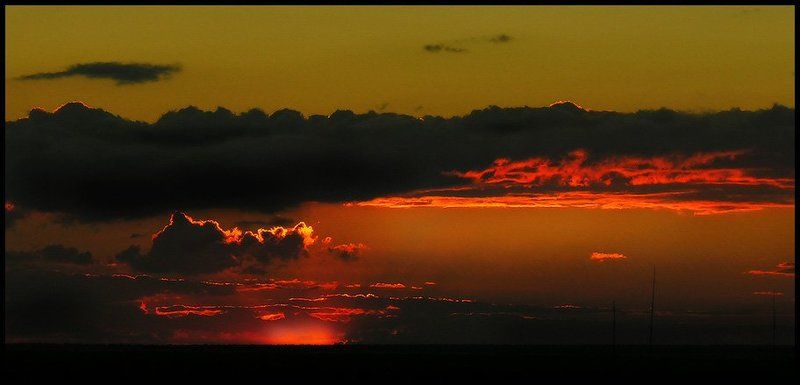 небо закат Отголоски заката фото превью