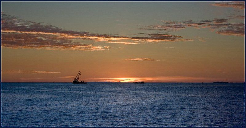 финский залив, вода, закат *** фото превью