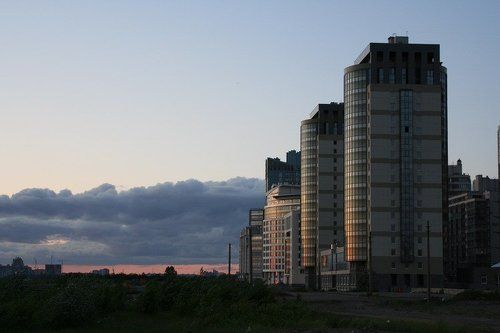 Вечереющий город