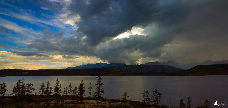 магадан, магаданская область, ягоднинский район, хребет черского, озеро джека лондона, дождь Колымские грозы фото превью