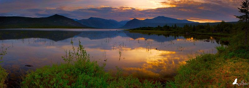 магадан, магаданская область, ягоднинский район, хребет черского, озеро джека лондона, дождь Озеро Джека Лондона фото превью