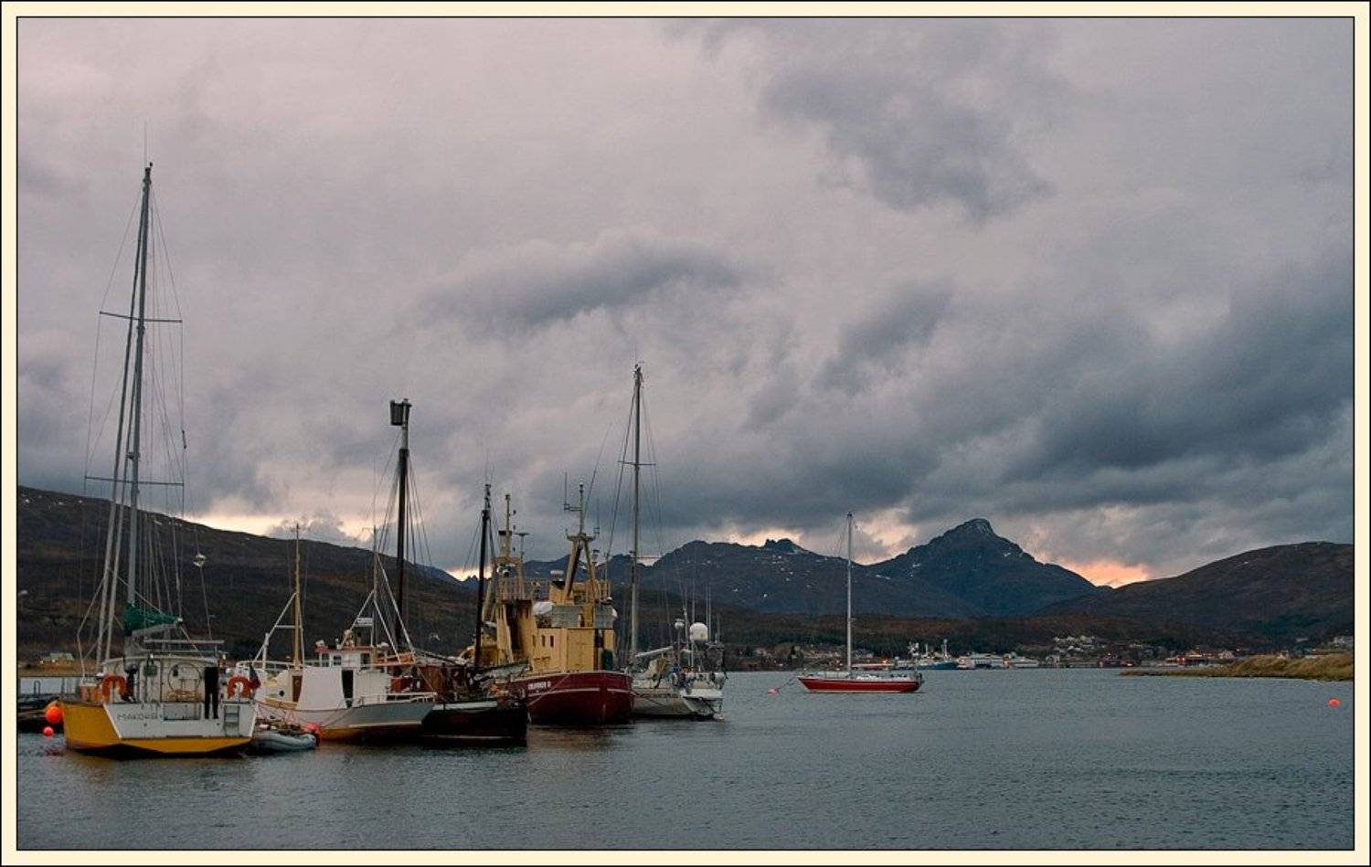 островок, яхты, вечер, спать, jenta