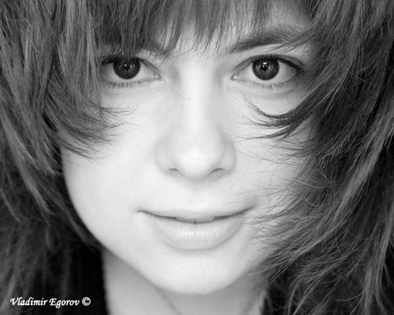 девушка, лицо, ч/б Личико фото превью