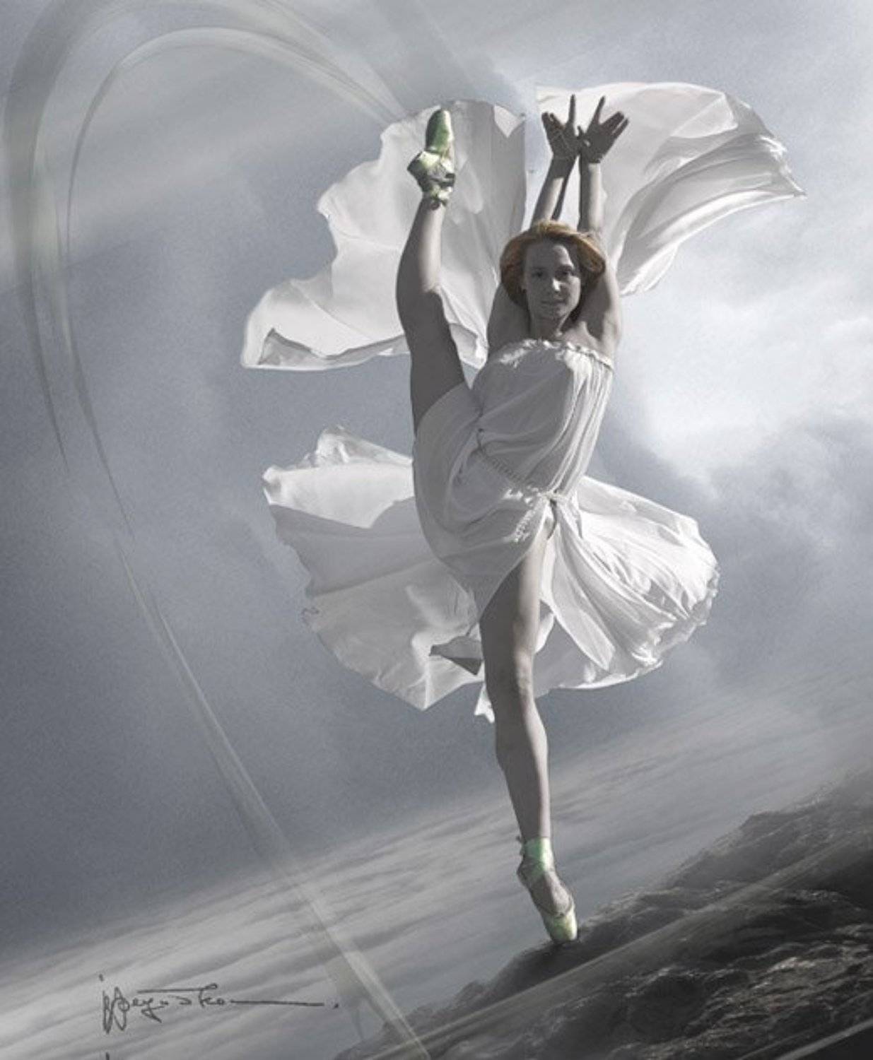 горы, девушки, цветы, Владимир Федотко