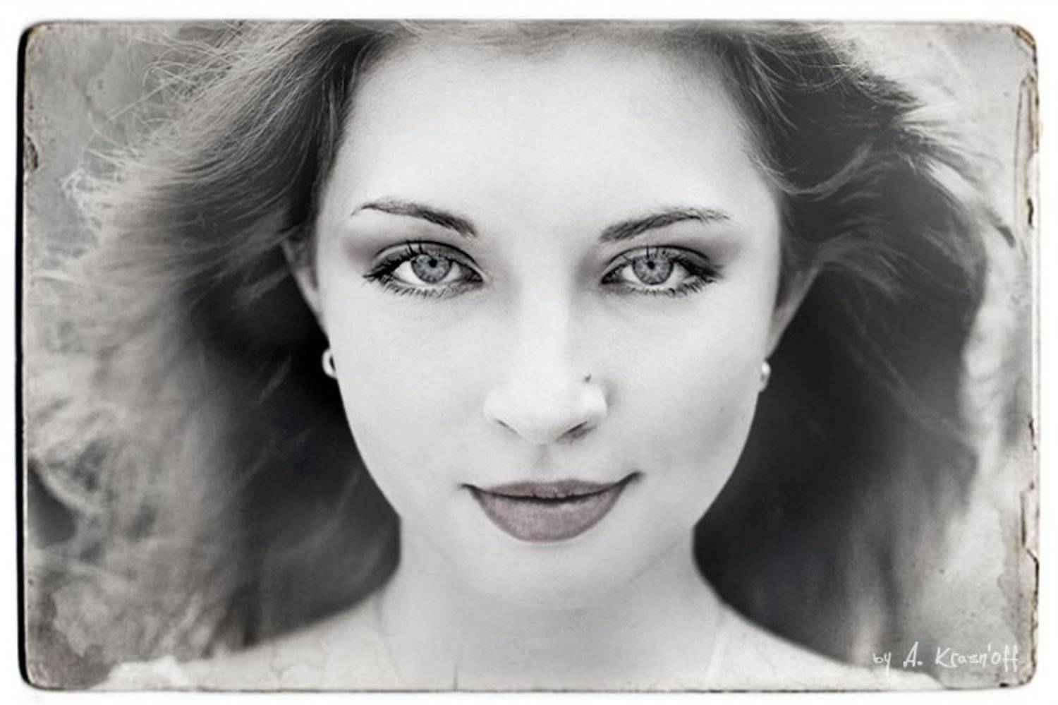лида, королёва, портрет, взгляд, улыбка, волосы, фото, A.Krasnoff
