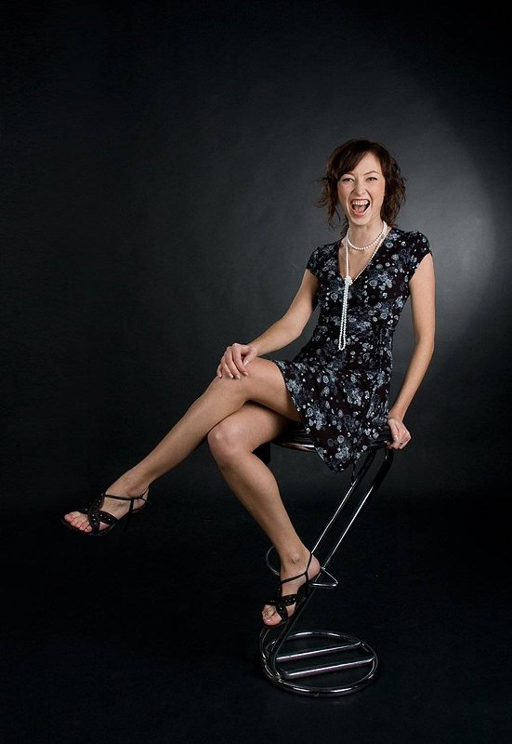 студия, девушка, платье, стул, табуретка, Anna Fomicheva [nusha]