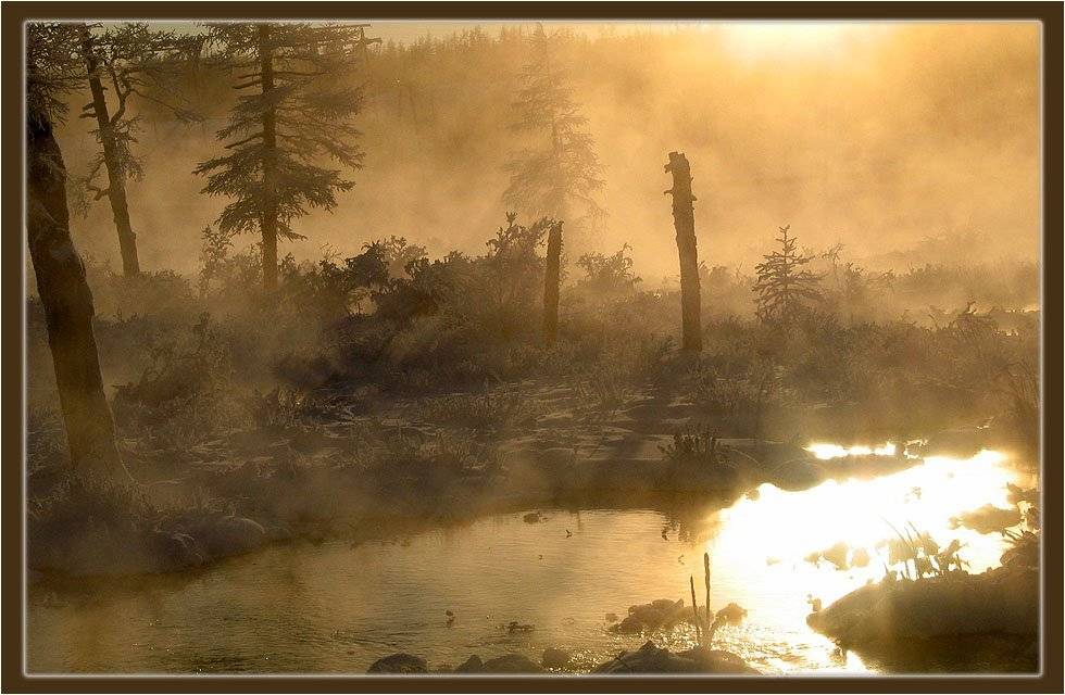 зима,ручей,тайга, Солодухин Виктор