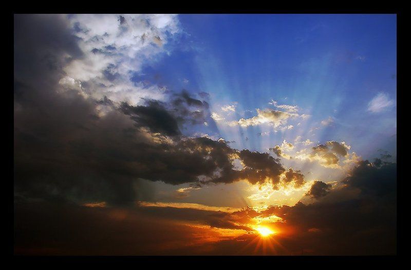 небо закат Одним вечером... фото превью