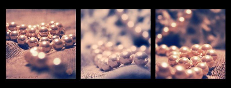 жемчуг, триптих Pearls. Waves. фото превью