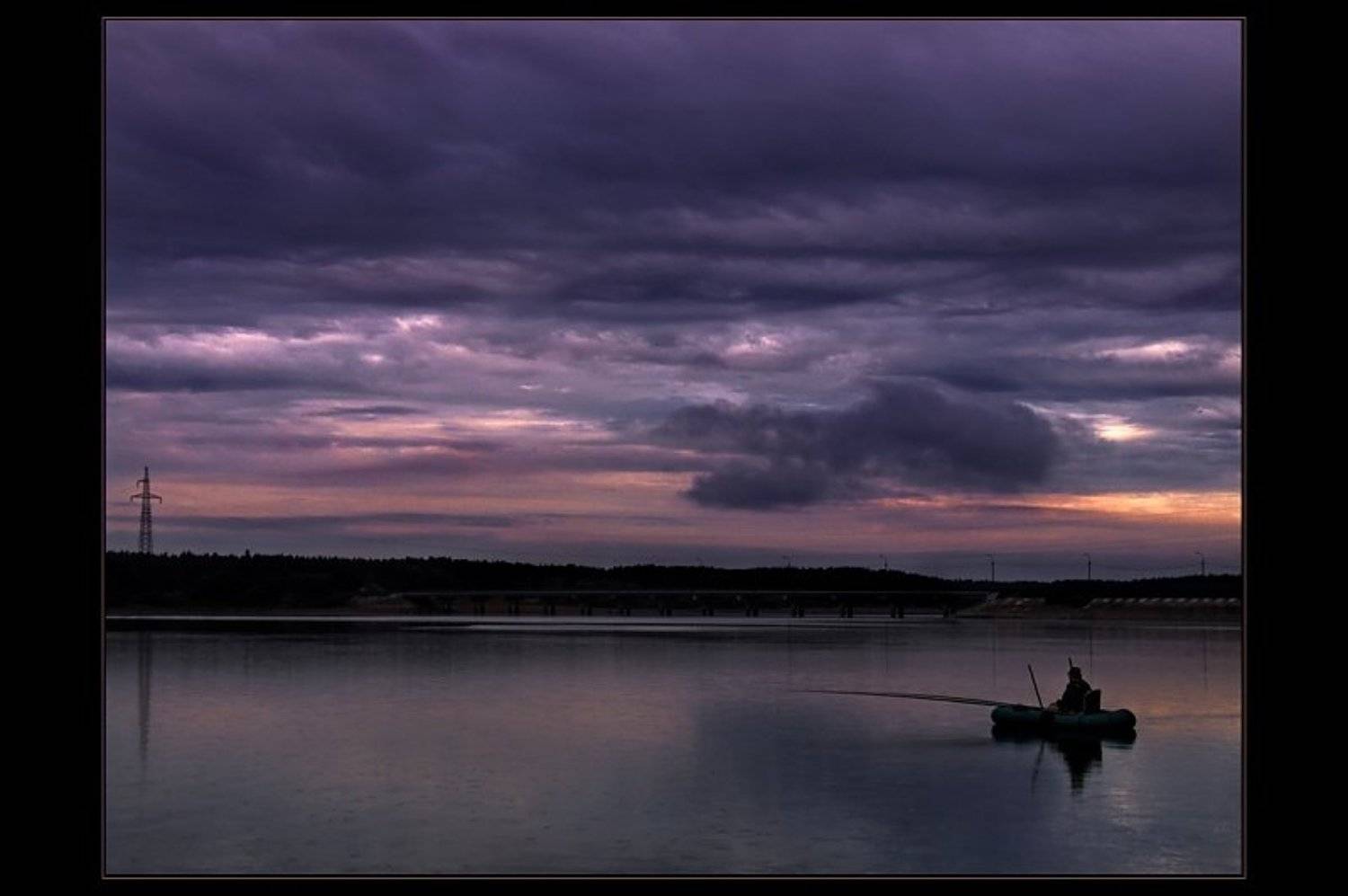 рыбак, озеро, закат, Starfish