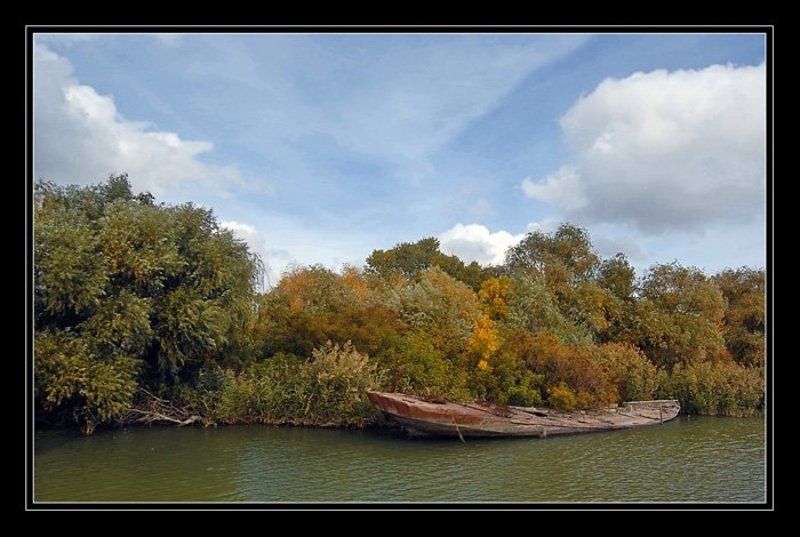 пейзаж, лодка, дунай Дунайские мотивы фото превью