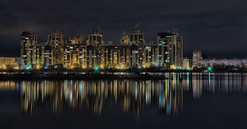 питер, санкт - петербург, ночь, ночной пейзаж , ночной город, ночная съемка  фото превью