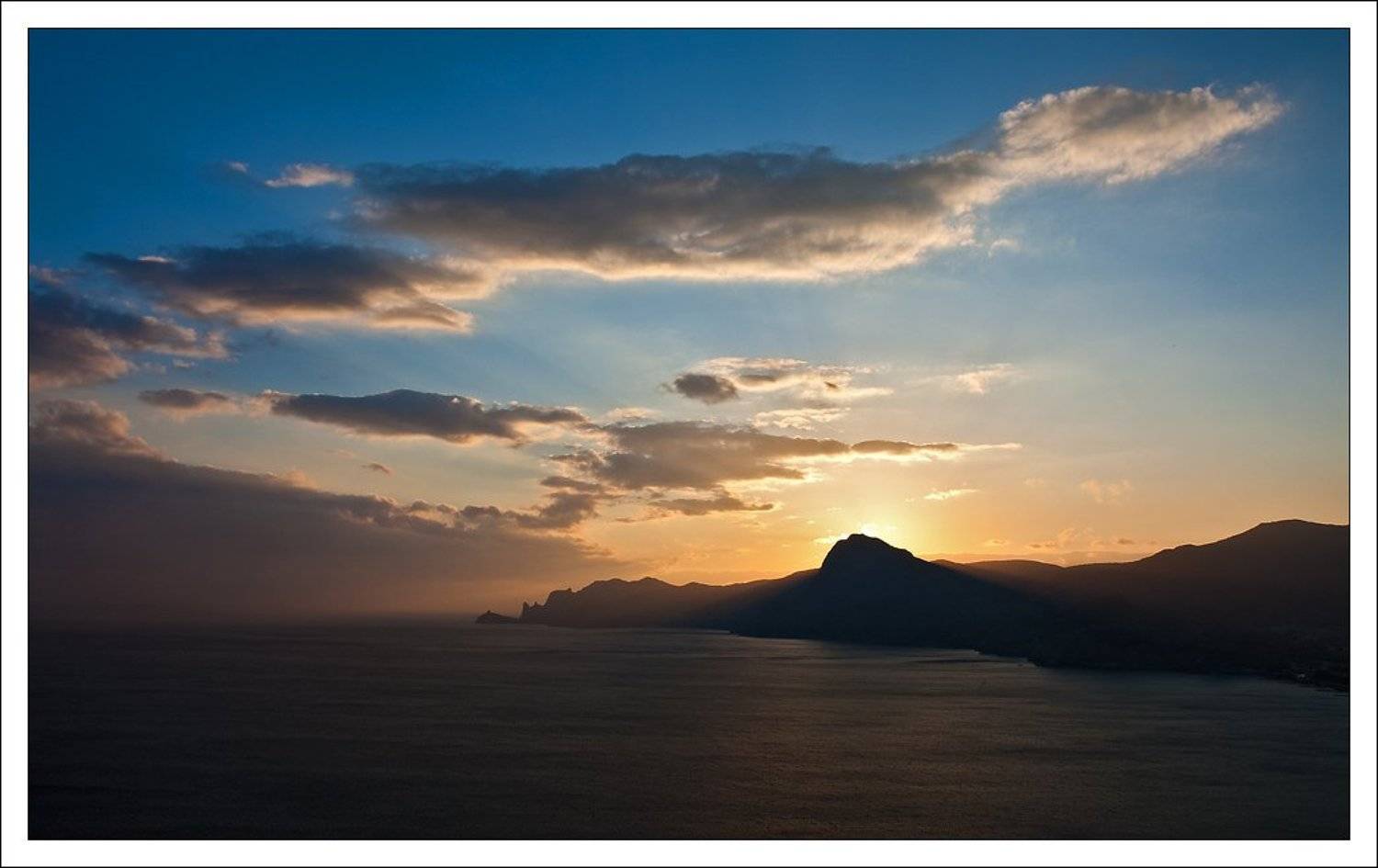 крым, море, новый, свет, судак, сокол, караул-оба, закат, Максим